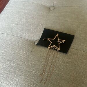 NWT Free People Star Gold Toned Hair Clip One Size